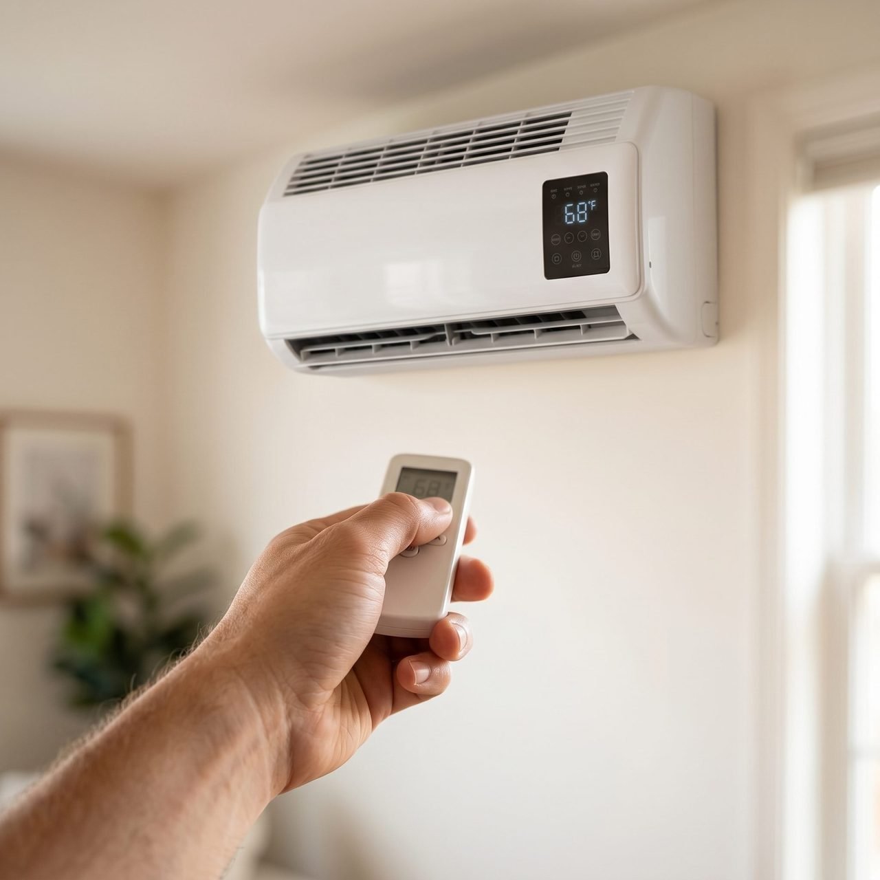 Set your temperature with the smart remote