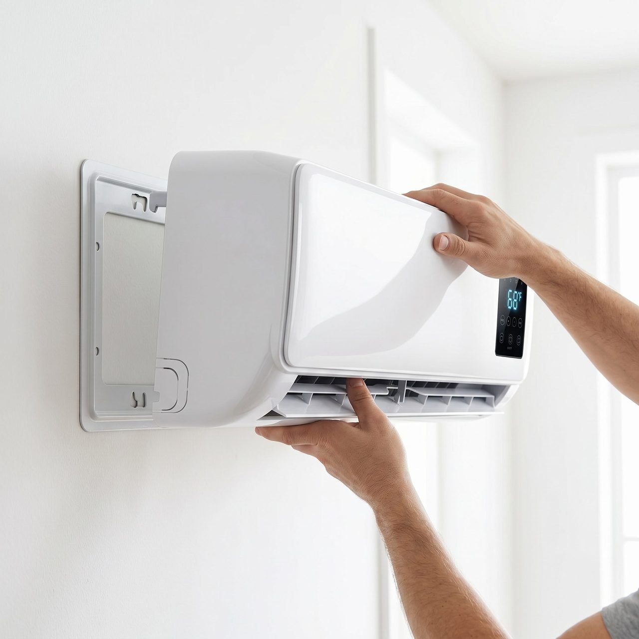 Mount AerioQ on the wall with the included bracket
