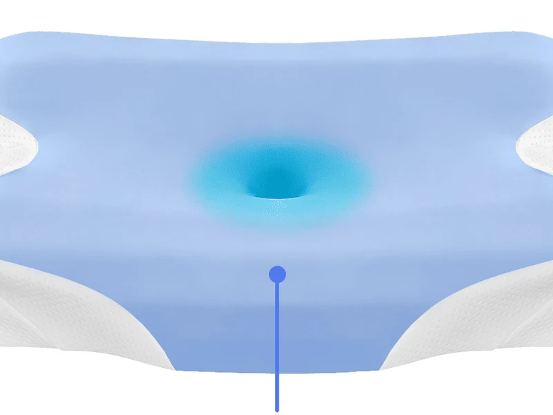 Melara Max butterfly-shaped ergonomic memory foam pillow