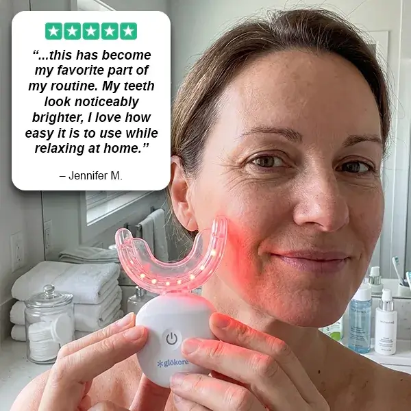 Positive dentist review of the Glokore OralCare Plus after three months of use