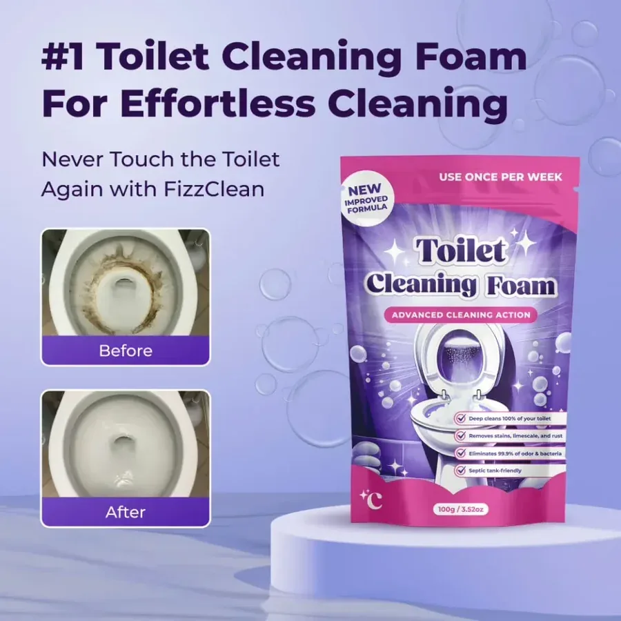 FizzClean toilet cleaning foam sachet, 100 g