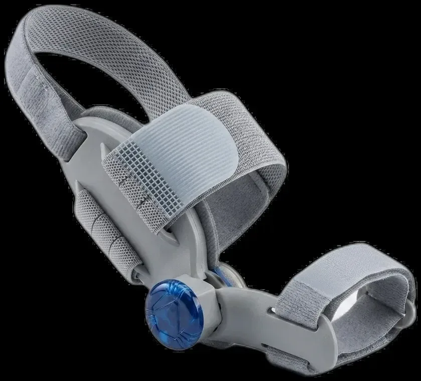 Hallux Bunion Corrector hinged splint with adjustable tension dial