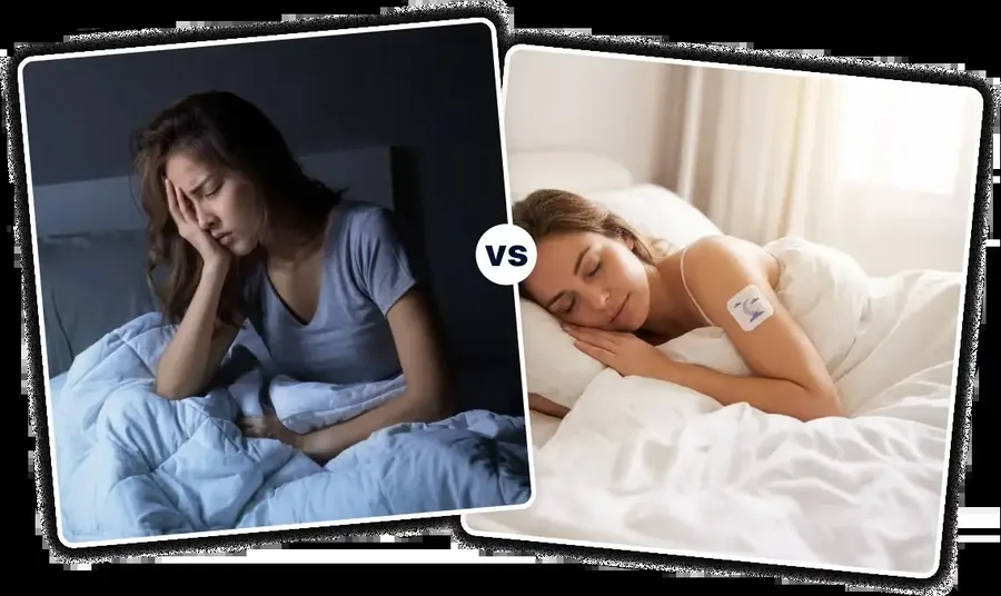 Evening routine with the sleep patch