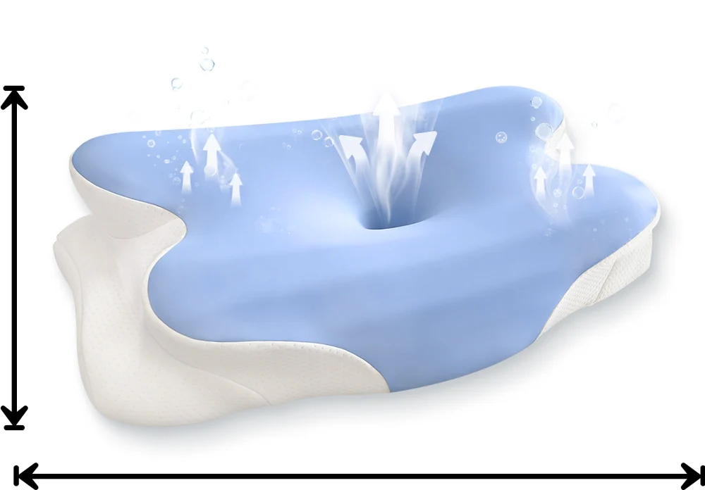 Melara Max contoured memory-foam pillow