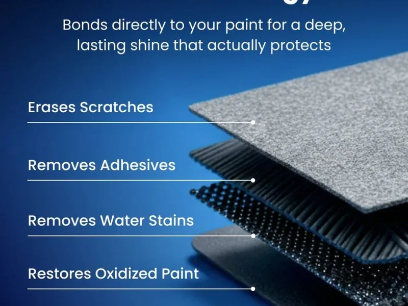 The polishing cloth in hand