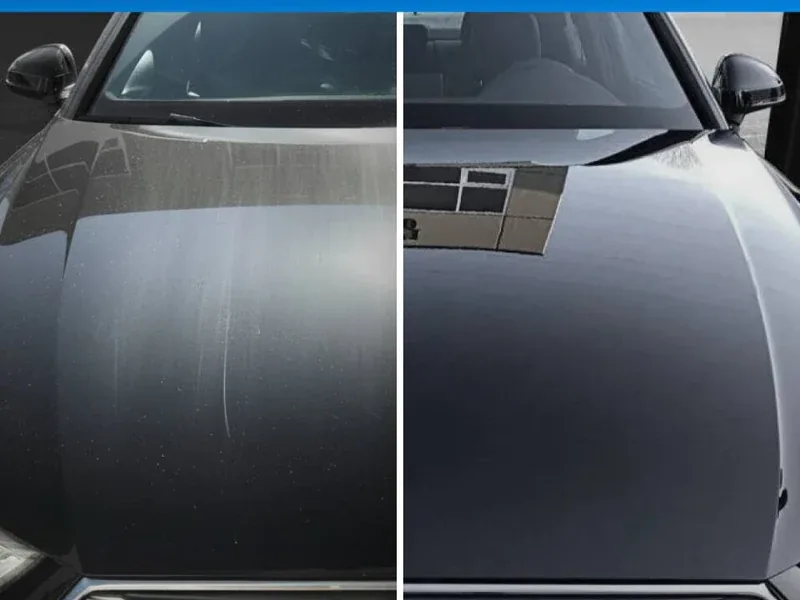Paint surface after polishing