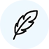 Feather-light comfort icon
