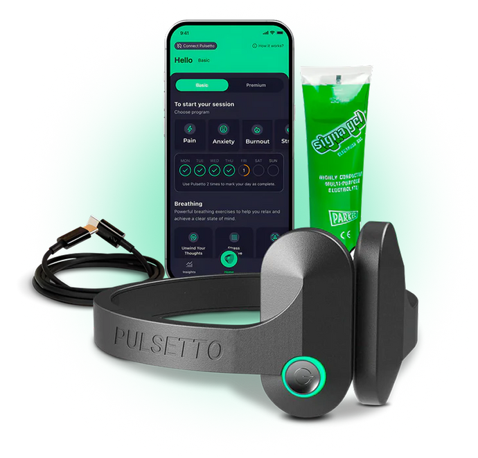 Pulsetto vagus nerve stimulator device